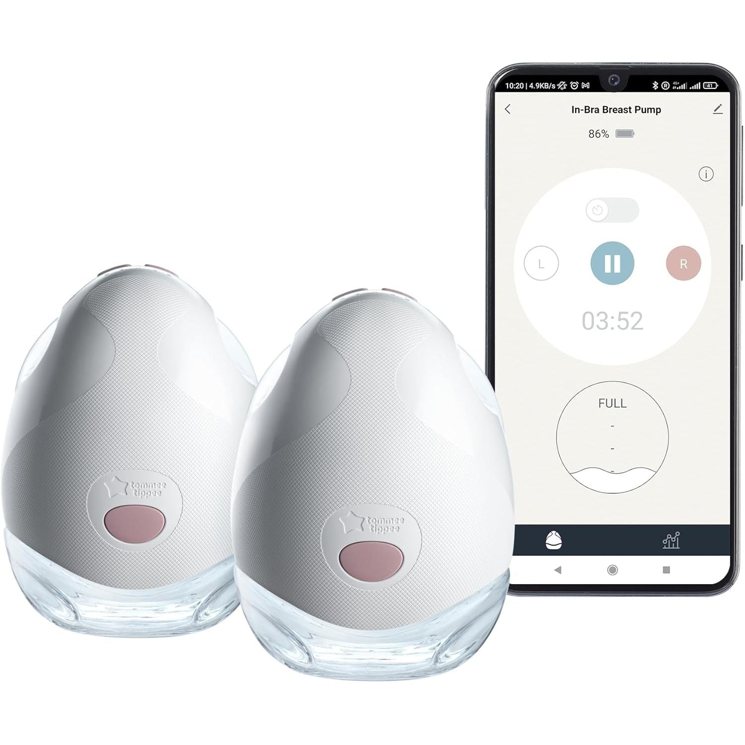 Buy Tomme Tippee,Tommee Tippee Made for Me Double Electric Wearable Breast Pump – Hands-Free, Portable, Quiet with 1 Massage & 8 Express Modes - Gadcet UK | UK | London | Scotland | Wales| Near Me | Cheap | Pay In 3 | Double Electric Breast Pumps